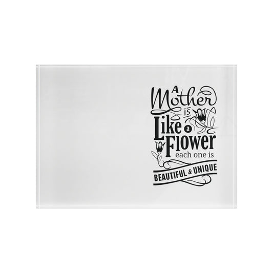 Mother's Day Photo Block - Beautiful & Unique Floral Design